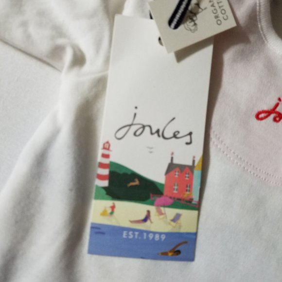 Joules Baby Organic Grown Cotton Artwork Set - Whitepond - NEWBORN NWT - Picture 6 of 8